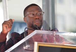 A photo of comedian Kevin Hart at the Hollywood Walk of Fame Star Ceremony in Los Angeles, CA, on October 10, 2016.