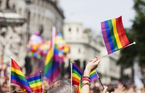 A Pride parade in London.